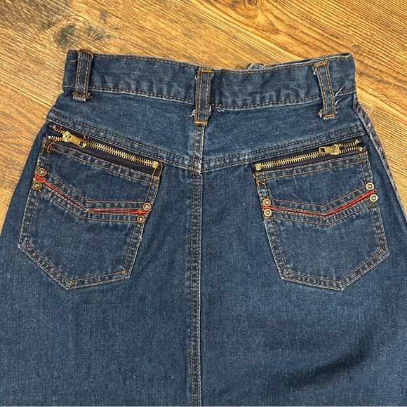 Vintage 80s/90s Jean Nicole High-Waisted Denim Skirt – Size 5 - Picture 5 of 8